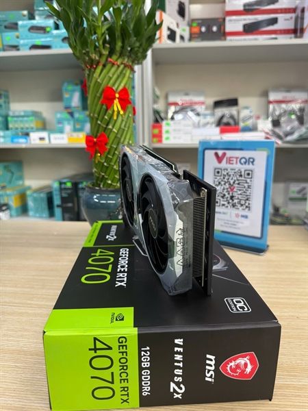 Card màn hình VGA MSI Geforce RTX4070 Ventus 2X OC 12GB GDDR6X 2 Fan