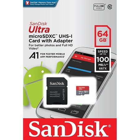 Thẻ nhớ MC SD SanDisk Ultra 64GB - Nhỏ