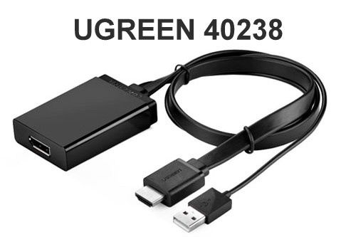Cáp chuyển đổi HDMI to Displayport Ugreen hỗ trợ 4K cao cấp Ugreen 40238
