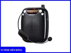 Máy trợ giảng 10W + BT / USB / TF + Micro choàng tai KD UHF + Cáp USB -> 2 Type C + dây đeo Black SD - S611 Shidu