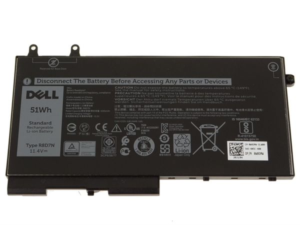 PIN DELL LATITUDE 5400 NGẮN 51WH R8D7N (ZIN) - 3 CELL