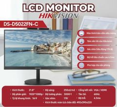 Màn hình LCD Hikvision 22 inch DS-D5022FN10 (IME)