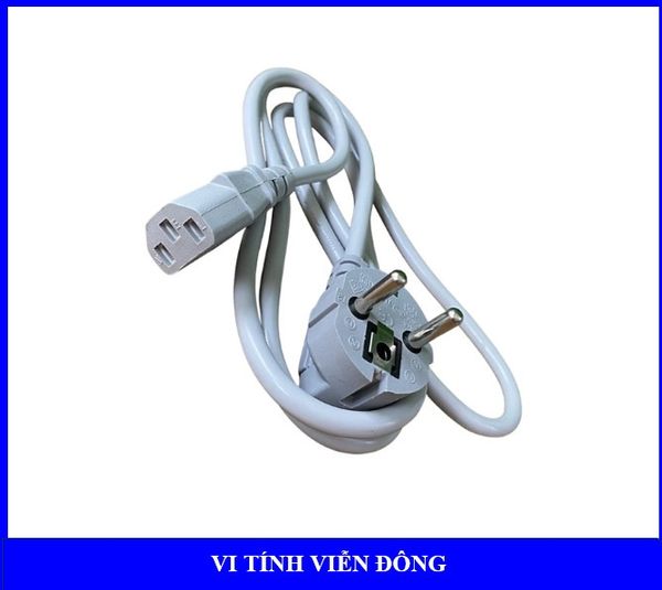 Dây nguồn PC đồng Agrigato 1000W 1.5m (Xám / đen)