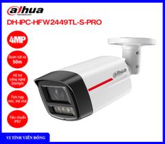 Camera IP 4MP WizColor DAHUA DH-IPC- HFW 2449TL -S-PRO (Tích hợp Mic, ống kính 2.8mm, tầm quan sát 50m, nguồn 12 VDC / PoE, hỗ trợ thẻ nhớ tối đa 256GB )