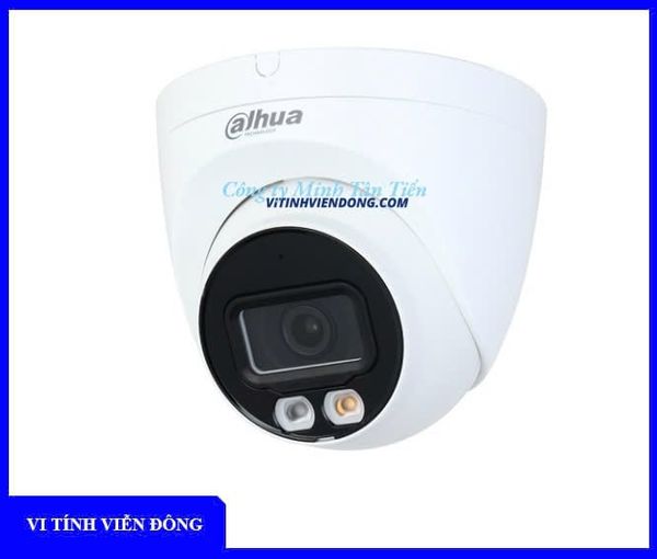 Camera IP Dome hồng ngoại Full Color 4MP DAHUA DH - IPC - HDW2449T - S - IL (Tầm quan sát hồng ngoại: 30 mét. Tích hợp Micro)