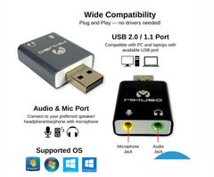 USB Sound 7.1 ADT-S006 Đen MIKUSO