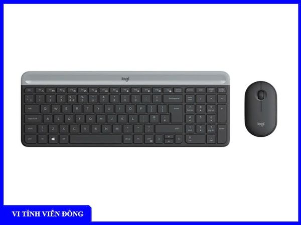 Combo phím chuột không dây Logitech MK 470 (đen)