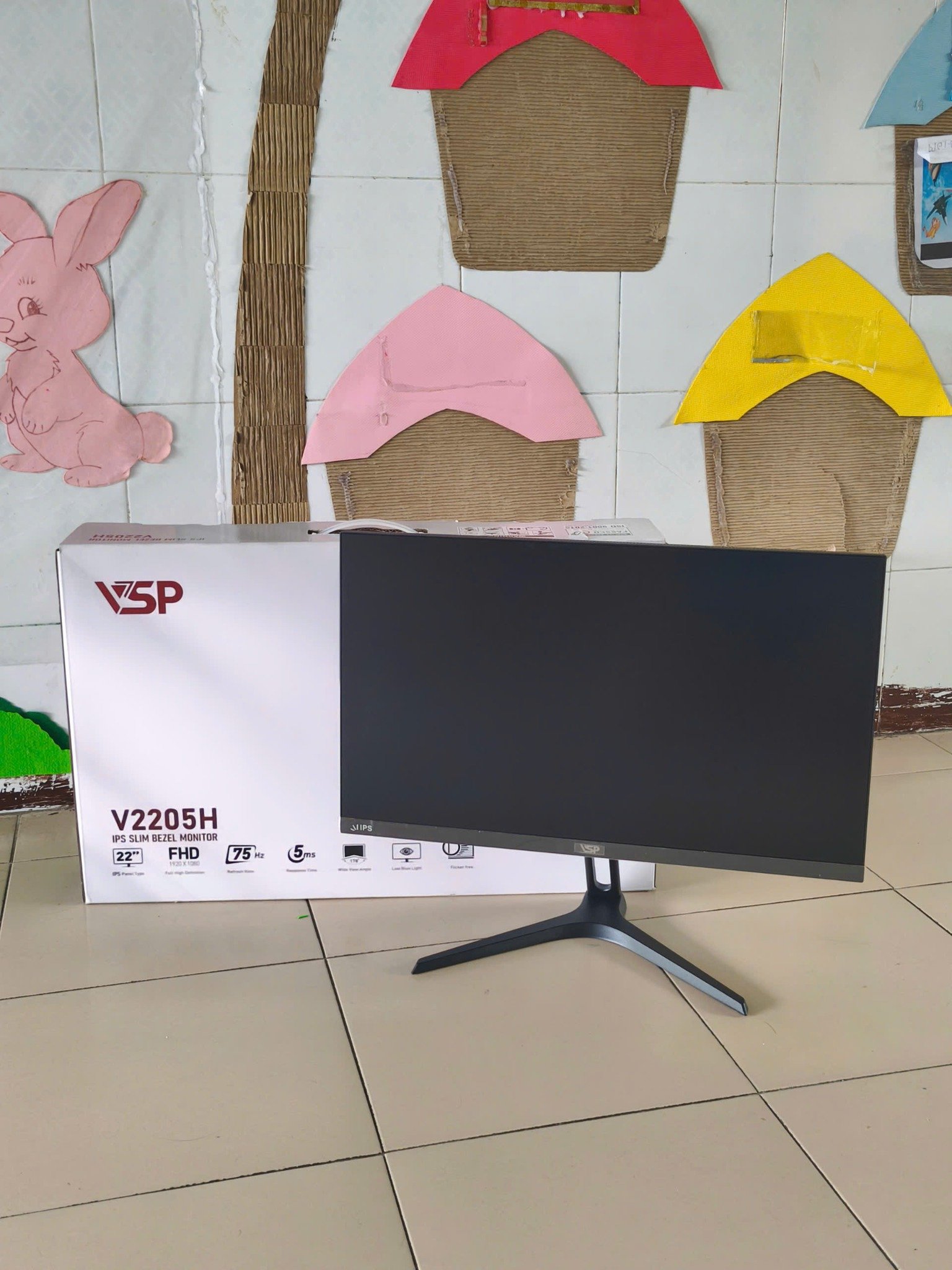 Màn hình LCD 22 inch VSP V2205H (FHD, VA, 75Hz, 6.5ms, Phẳng, Đen) - IME