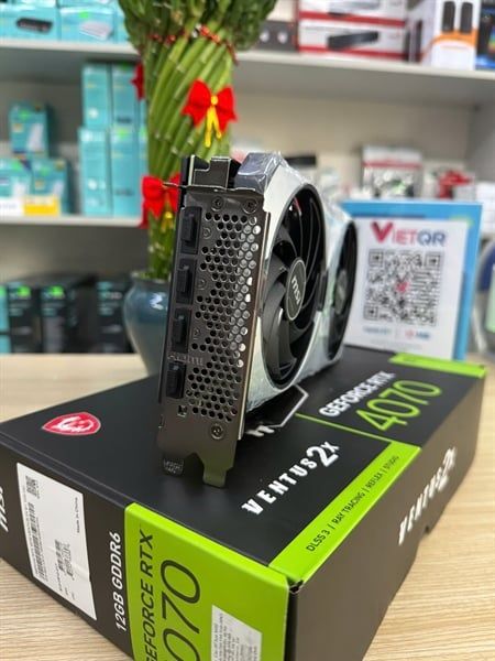Card màn hình VGA MSI Geforce RTX4070 Ventus 2X OC 12GB GDDR6X 2 Fan