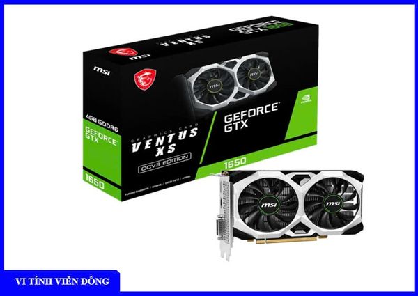Card màn hình VGA MSI GTX 1650 D6 VENTUS XS OCV3 4GB Gddr6