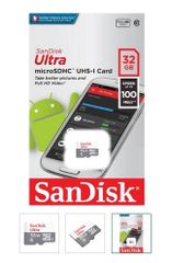 Thẻ nhớ 32GB MC SD SanDisk Ultra - Nhỏ Chính hãng