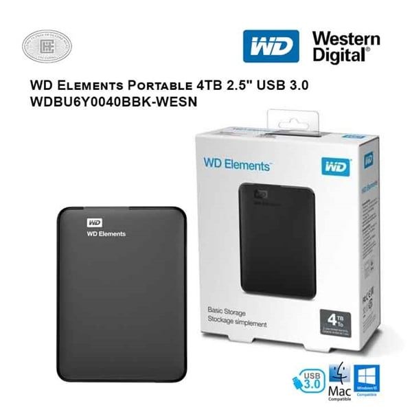 Ổ cứng di động HDD Western Digital Elements Portable 4TB 2.5