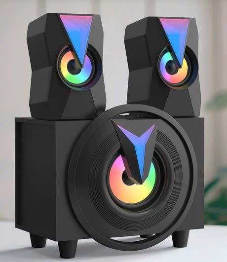 Loa K10 2.1 LED RGB 2 chế độ dùng jack 3.5mm, Cổng nguồn USB (BH 03 Tháng)