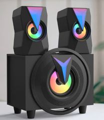 Loa K10 2.1 LED RGB 2 chế độ dùng jack 3.5mm, Cổng nguồn USB (BH 03 Tháng)