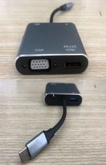 Hub đa năng Type C -> HDTV (PD+HD+VGA+USB) YX-8806 ( 4 in 1 )