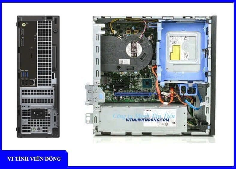 Máy bộ Dell Optiplex 3050 (CPU i5-6500, Ram 8GB, SSD 256GB) (Displayport + HDMI) - SSD bảo hành 03 năm