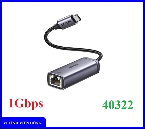 Cáp chuyển USB Type C -> Lan Ugreen 40322