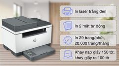 Máy in Laser trắng đen HP LaserJet MFP M236sdw (9YG09A)-01Y