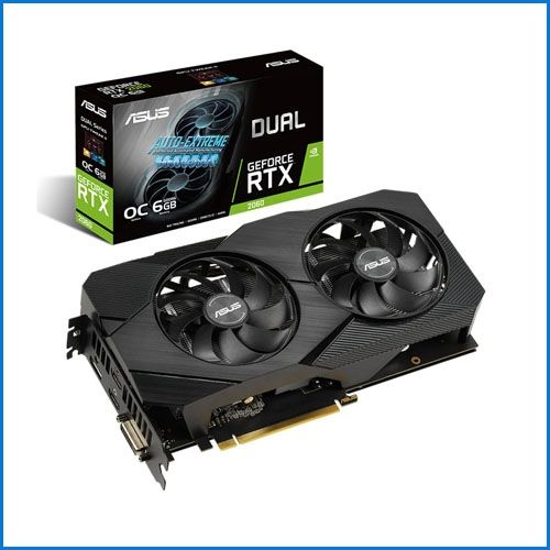 Card màn hình Asus Dual RTX2060 OC 6GB EVO (cũ) BH 12 Tháng