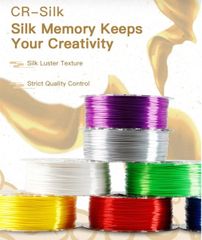 Sợi nhựa CR-Silk Filament, White, 1.75mm, 1kg/cuộn