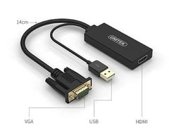 Cáp chuyển VGA sang HDMI V112ABK Unitek