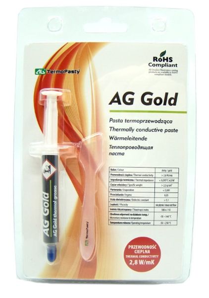 Keo tản nhiệt ống nhỏ xám vỉ ART. AGT-106 3g AG Gold Termopasty