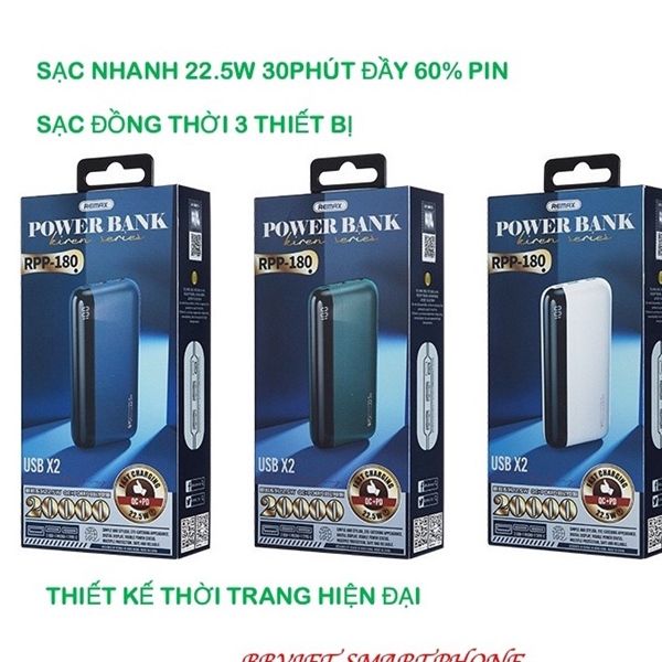 Pin Dự Phòng Remax 20.000mAh