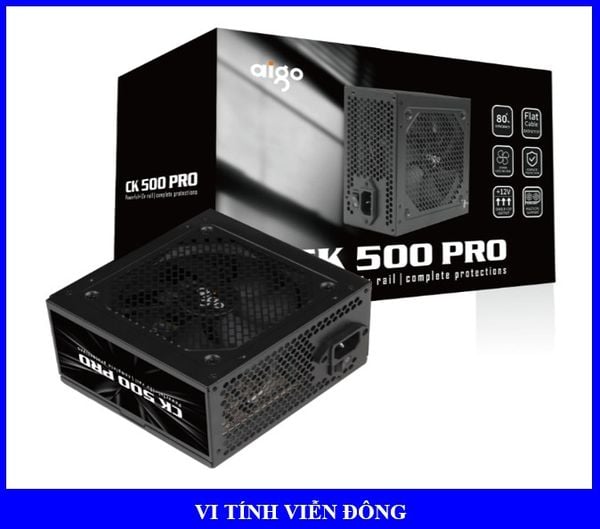 Nguồn Aigo CK500 Pro 500W - 80+ Efficiency (IME)