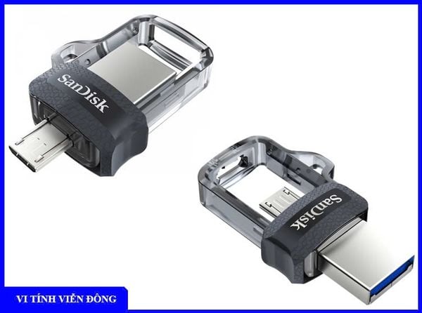 USB OTG 128GB SanDisk Ultra Dual Drive M3.0 (Dùng cho điện thoại Android cổng MicroUSB)