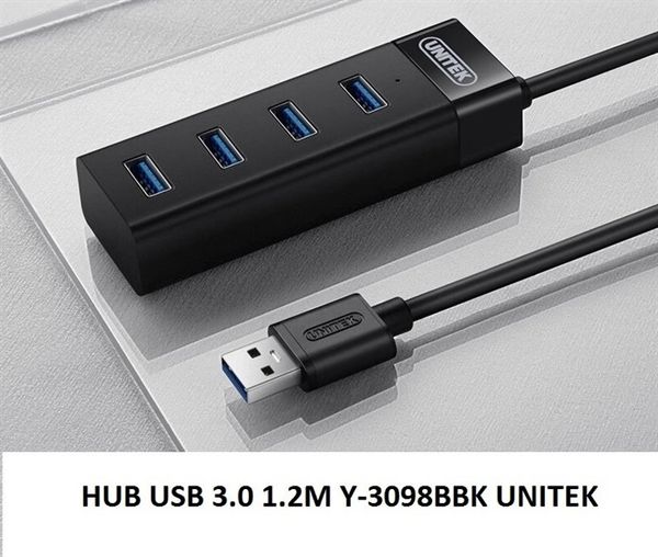 Hub USB 4 Port(3.0) Unitek Y3098BBK 1.2m
