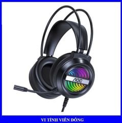 Tai nghe có dây USB LED màu đen AOC GH120