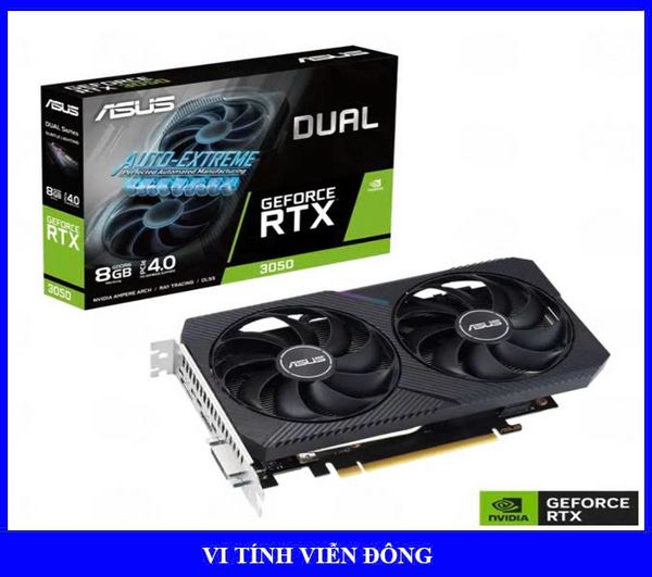 VGA ASUS Dual GeForce RTX 3050 8GB V2 GDDR6 (DUAL-RTX3050-8G-V2)