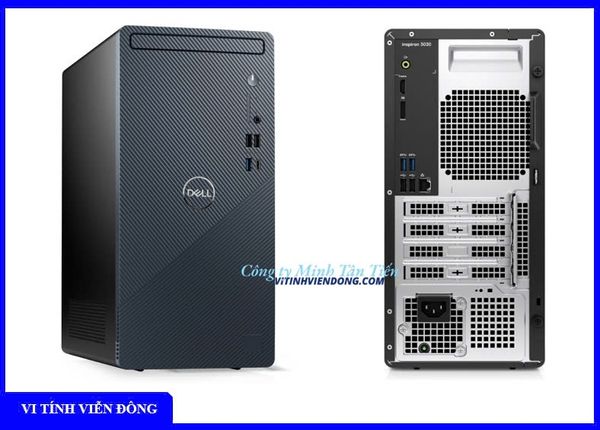 Máy tính để bàn Dell Inspiron Desktop 3030T, Core i7-14700 (20 Core, 28 threads, 2.1 GHz to 5.3GHz), 1x16GB DDR5 5600MT/s up to 64GB, 512GB SSD, Non DVD, Chuột, Bàn phím, Win 11, BH 12 tháng, MTI71027W1 - 16G - 512G