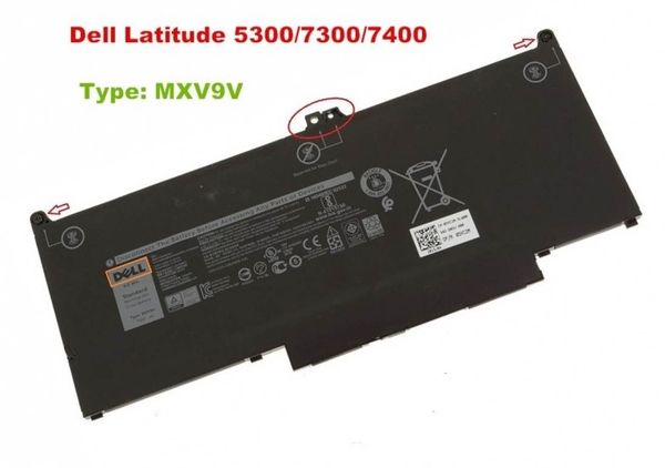 PIN DELL LATITUDE 7400 60WH MXV9V (ZIN) - 4 CELL *KO KÉN WH*