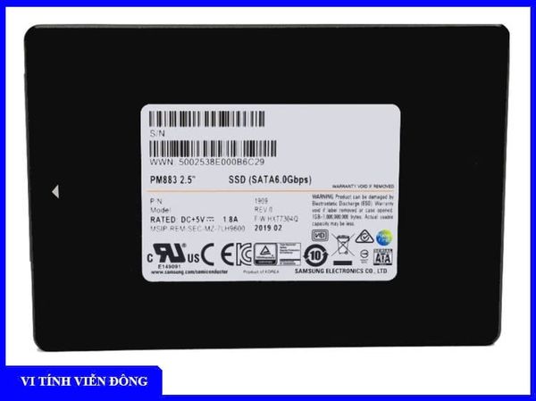 Ổ cứng SSD SamSung 960GB Enterprise PM883 2.5in Sata 6Gbps