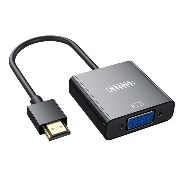 Cáp chuyển HDMI -> VGA 15cm V128ABK Unitek (ko audio)