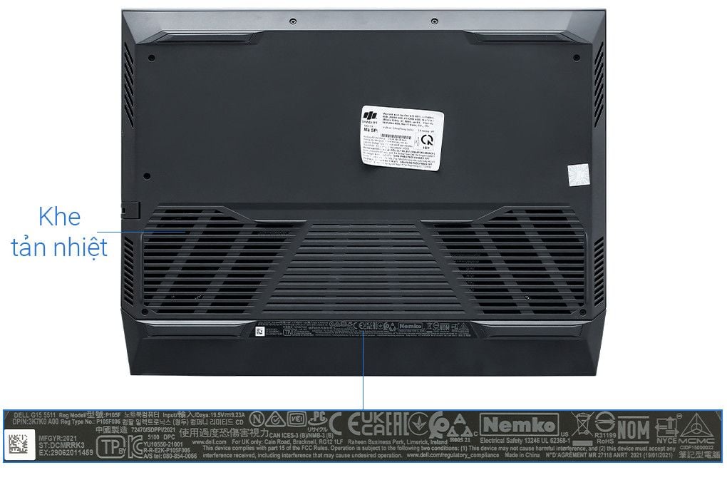 Laptop Dell Gaming G15 5511 i5 11400H/8GB/256GB/4GB RTX3050/120Hz/OfficeHS/Win11 (70266676)