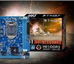 Mainboard T-Wolf H61 chính hãng (VGA + HDMI - Lan1000M-SSD M.2 chuẩn PCIe)