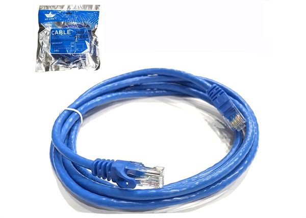 Cáp mạng đúc 5m Cat 6 KM059 Kingmaster (Màu xanh)