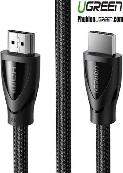 Cáp HDMI 5m chuẩn 2.1 Ultra HD 8K@60Hz sợi cotton (HD140) Ugreen 80405