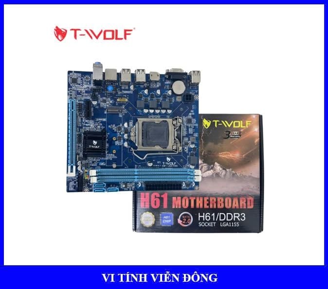 Mainboard T-Wolf H61 chính hãng - BH 36 Tháng