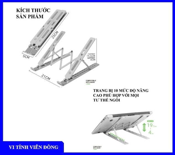Giá đỡ Laptop nhôm SG 001 20in