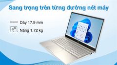 Máy tính xách tay (NB) HP Pavilion 15-eg2056TU i5-1240P/8GD4/512GSSD/15.6FHD/Wlax/BT5/3C41WHr/ALUp/W11SL/VÀNG(6K786PA)