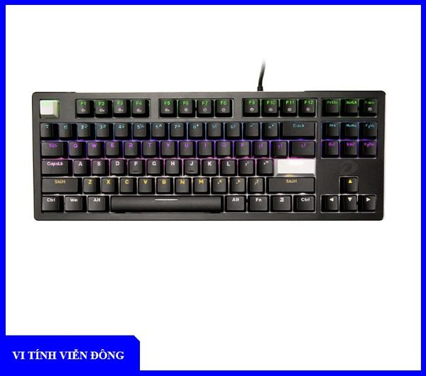 Bàn phím cơ có dây DARE-U EK87 v2 Blue switch (Đen)