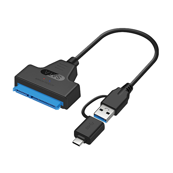 Cáp chuyển USB 3.0 + Typec --> Sata 22 pin 0.3m YR-USB-95