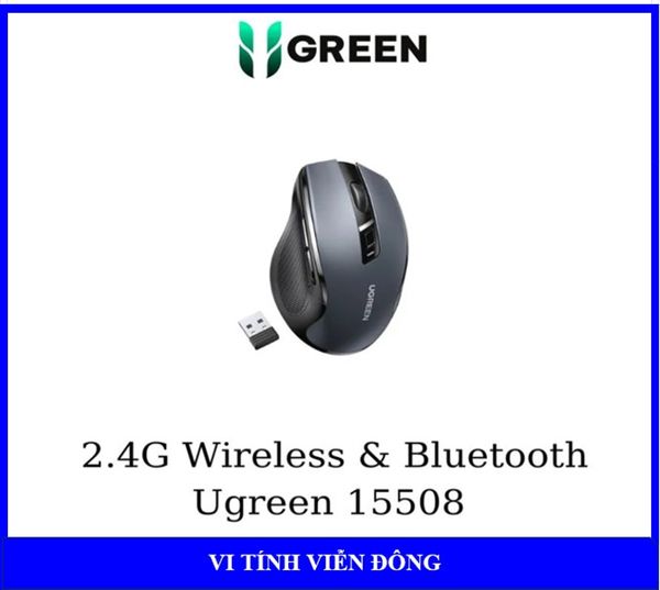 Chuột không dây bluetooth + wireless 2.4ghz Ugreen 15508 MU006