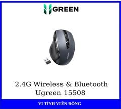 Chuột không dây bluetooth + wireless 2.4ghz Ugreen 15508 MU006