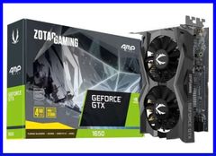 Card màn hình Zotac GTX 1650 AMP 4GB DDR6 (cũ) BH theo tem hãng đến 04/2026
