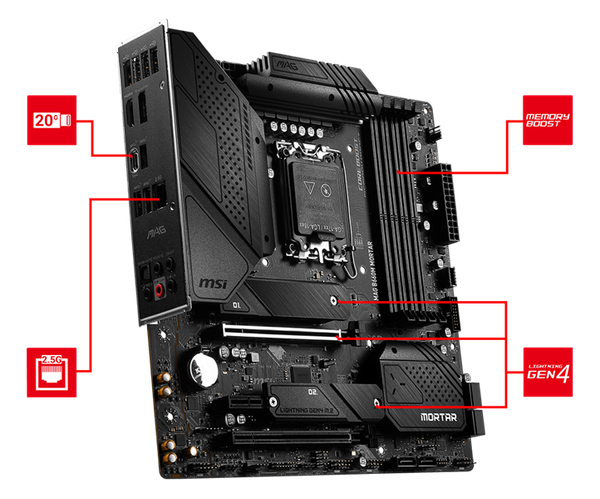 Mainboard MSI MAG B660M-Mortar D5