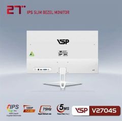 Màn hình LCD VSP 27 inch V2704S (75Hz, IPS, FHD, trắng) (VGA + HDMI)